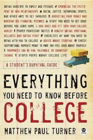 Cover of Everything You Need to Know Before College