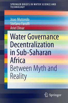 Book cover for Water Governance Decentralization in Sub-Saharan Africa