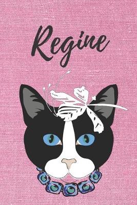 Book cover for personalisiertes Notizbuch Katze / Malbuch / Tagebuch / Journal / DIN A5 / Geschenk Regine