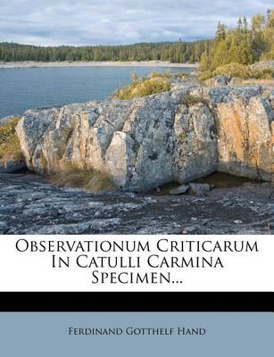 Book cover for Observationum Criticarum in Catulli Carmina Specimen...