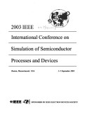 Book cover for 2003 International Conference of the Simulation of Semiconductor Processes and Devices (Sispad 2003)