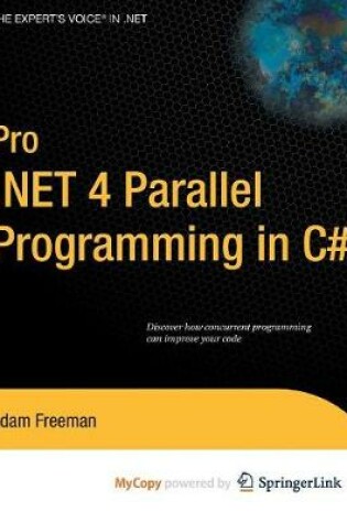 Cover of Pro .Net 4 Parallel Programming in C#