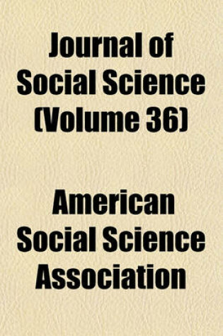 Cover of Journal of Social Science (Volume 36)