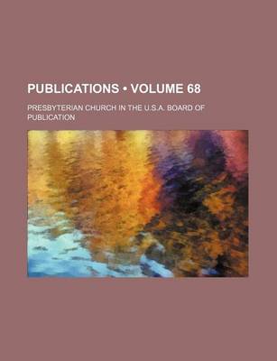 Book cover for Publications (Volume 68)