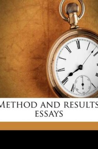 Cover of Method and Results, Essays