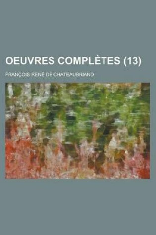 Cover of Oeuvres Completes (13)