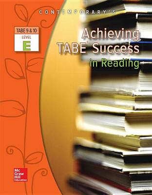 Book cover for Achieving Tabe Success in Reading, Level E Workbook