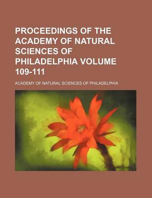 Book cover for Proceedings of the Academy of Natural Sciences of Philadelphia Volume 109-111