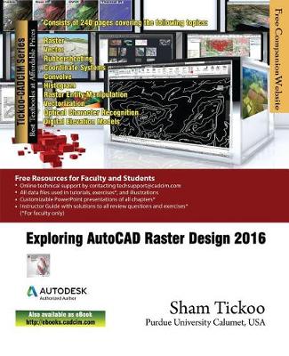 Book cover for Exploring AutoCAD Raster Design 2016