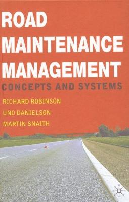 Book cover for Road Maintenance Management