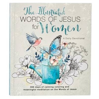 Book cover for The Illustrated Words of Jesus for Women