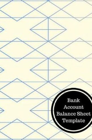 Cover of Bank Account Balance Sheet Template