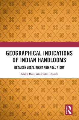 Cover of Geographical Indications of Indian Handlooms