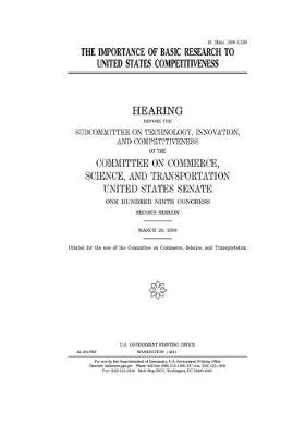 Book cover for The importance of basic research to United States competitiveness