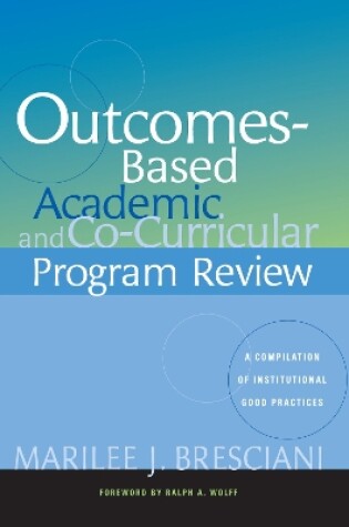 Cover of Outcomes-Based Academy and Co-Curricular Program Review