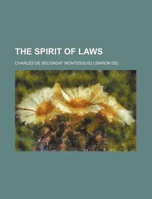 Book cover for The Spirit of Laws (Volume 11)