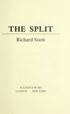 Book cover for The Split