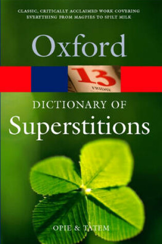 Cover of A Dictionary of Superstitions