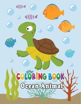 Book cover for Ocean Animal Coloring Book