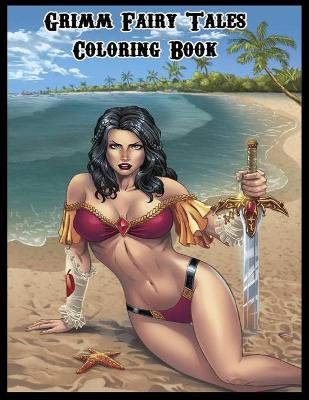 Book cover for Grimm Fairy Tales Coloring Book