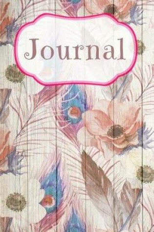 Cover of Floral Peacock Feather Journal