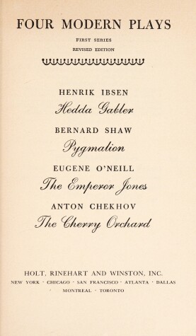 Book cover for Four Modern Plays
