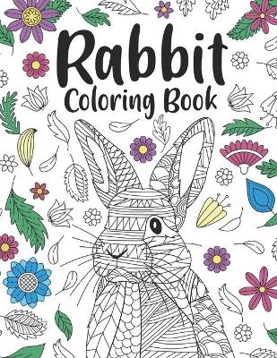 Book cover for Rabbit Coloring Book