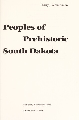 Cover of The Peoples of Prehistoric South Dakota