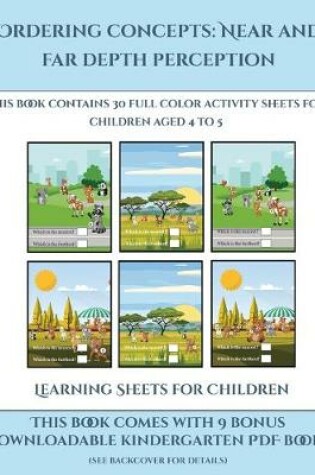 Cover of Learning Sheets for Children (Ordering concepts near and far depth perception)