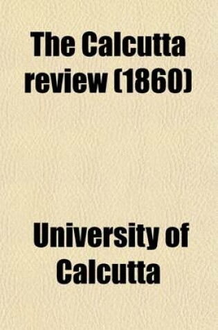 Cover of Calcutta Review Volume 2; V. 34