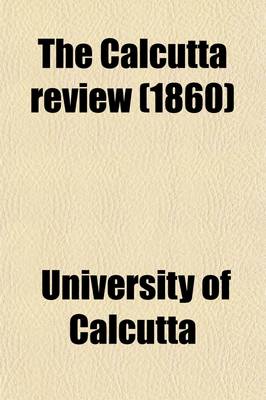 Book cover for Calcutta Review Volume 2; V. 34