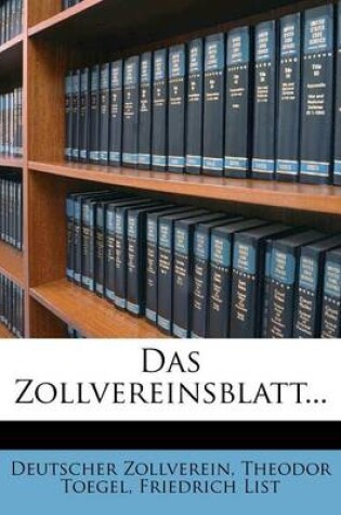 Cover of Das Zollvereinsblatt...