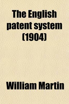 Book cover for The English Patent System