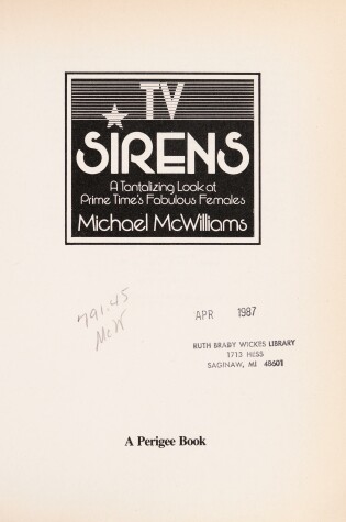 Cover of TV Sirens