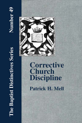 Book cover for Corrective Church Discipline