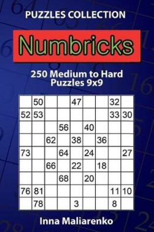 Cover of Numbricks - 250 Medium to Hard Puzzles 9x9