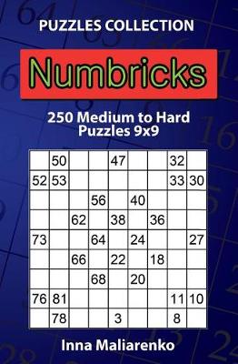 Book cover for Numbricks - 250 Medium to Hard Puzzles 9x9