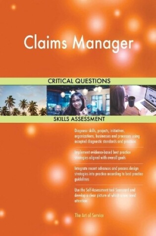 Cover of Claims Manager Critical Questions Skills Assessment