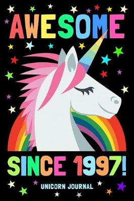 Book cover for Awesome Since 1997 Unicorn Journal