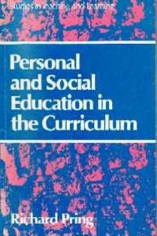 Cover of Personal and Social Education in the Curriculum