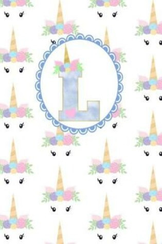 Cover of Unicorn Monogram Journal - Letter L