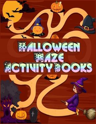 Book cover for Halloween Maze Activity Books