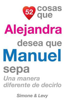 Cover of 52 Cosas Que Alejandra Desea Que Manuel Sepa