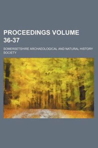 Cover of Proceedings Volume 36-37
