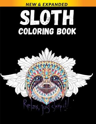 Book cover for Sloth Coloring Book