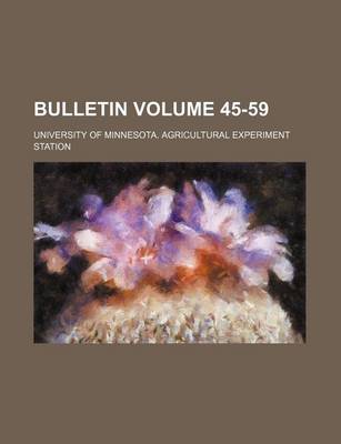 Book cover for Bulletin Volume 45-59