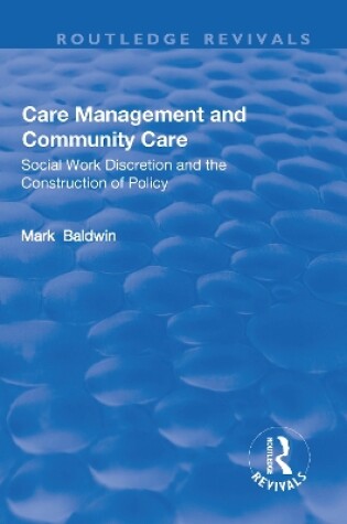 Cover of Care Management and Community Care