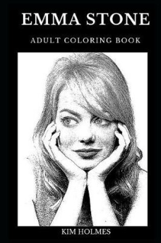 Cover of Emma Stone Adult Coloring Book