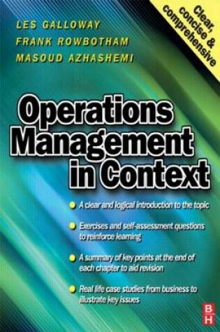 Cover of Operations Management in Context