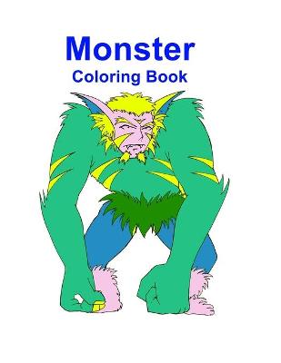 Book cover for Monster Coloring Book